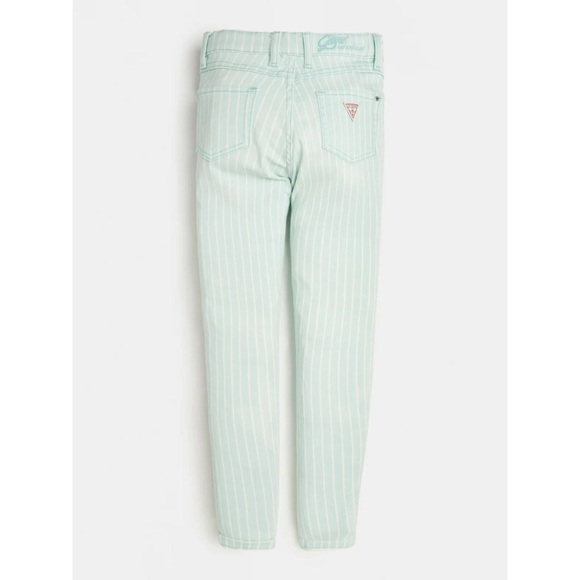 NWT Guess 1981 Striped Skinny Jeans American Star Aqua - Picture 2 of 5